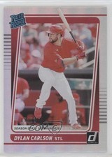2021 Panini Donruss Rated Rookies Season Stat Line 7/11 Dylan Carlson #37 03mf