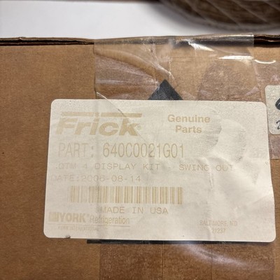 York Frick 640C0021G01 Display Kit New In An Open Box New Old Stock NOS