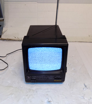 #ad Goldbeam 5” Portable Black amp; White CRT TV with AC Adapter $39.98