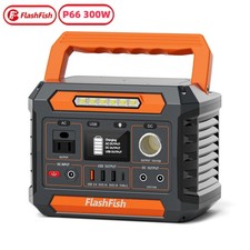 Flashfish P66 Portable Power Station 300W 230Wh Li-ion Solar Generator For Camp