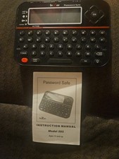  I RecZone Password Safe Handheld Digital Keeper Vault Model 595 TESTED