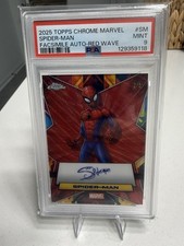 2025 Marvel Topps Chrome Spider-Man Auto Red Wave 1/5