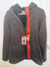 Rugged Elements Men's Fleece-Lined Hoodie, Brown,  Size  M