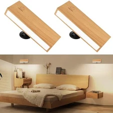 Wall Sconces Set of Two - Wireless Wall Lights for Bedroom, Rechargeable 