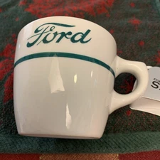 Vtg Ford Motor Co Logo Cafeteria Shenango China RARE 1957 Coffee Cup Mug 