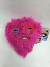 Fuggler Keyring Bag Clip Funny Ugly Monster Pink Heart Valentines Stuffed Toy