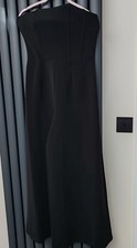 M&S Bandeau Ankle Grazer Tailored Jumpsuit, size 10