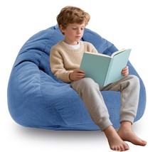 Memory Foam Bean Bag Chairs for Teens or Kids with Filling Bean Bag Sofa with...