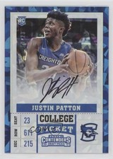 2017 Panini Contenders Draft Picks Cracked Ice Ticket /23 Justin Patton Auto 5w7