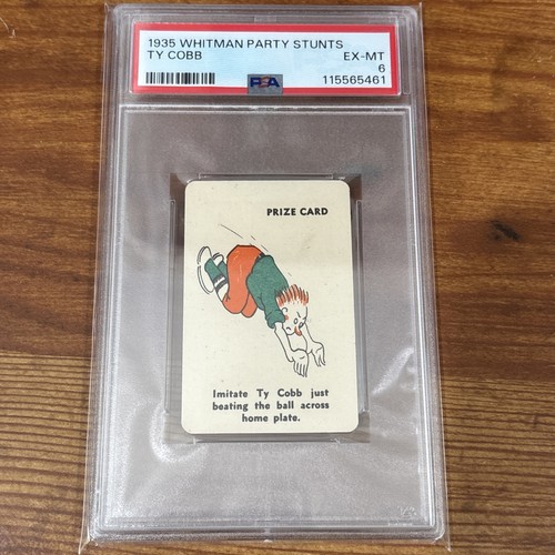 Ty Cobb 1935 Whitman Party Stunts PSA 6 Baseball Card