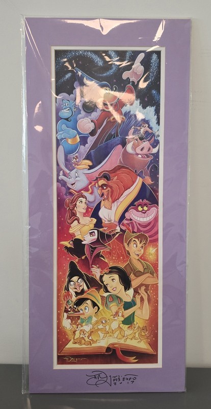 Disney D23 2017 Tim Rogerson SIGNED Storybook Fine Art by Collector's Editions