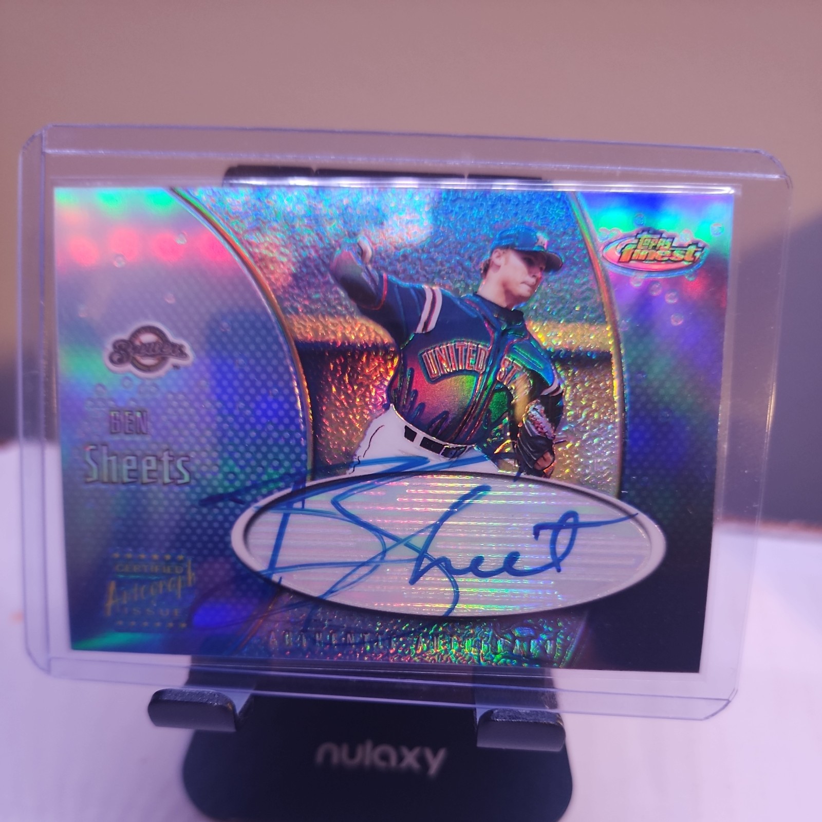 2001 Topps Finest - Authentic Autograph Ben Sheets #FA-BS (AU)