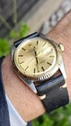 Vintage Rolex Datejust 1601 Champagne Pie-Pan Dial Men's Automatic Watch 1977