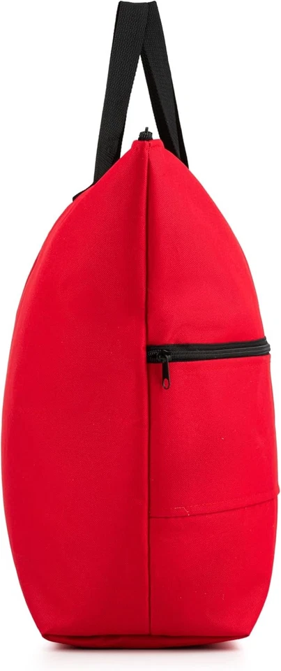 Red 19-Inch Padded Fleece-Lined TV Case with Carry Handles – Travel Bag for...  - Image 4 of 4