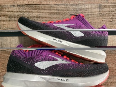 Brooks Levitate Women s Knit Lace-Up Sneakers Purple/Black/Pink