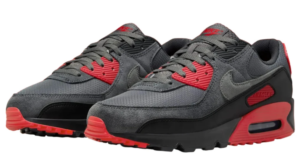 NIKE Air Max 90 グレー/レッド/ブラック Nike Air Max 90 