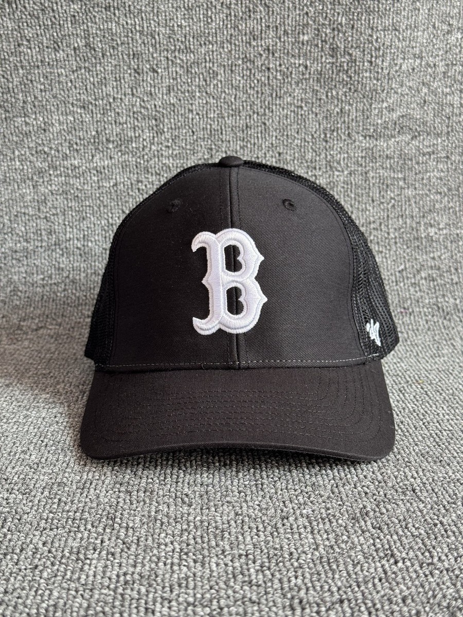 '47 Brand Boston Red Sox Trucker Snapback Black White One Size Hat