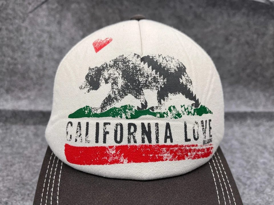 Gorra California Love espalda a presión adulto talla única gris mezcla de poliéster camionero Foto 2 de 4