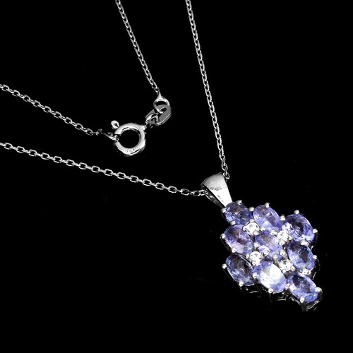 Starnny Collana donna Argento 925,Pendente Principessa Diana William Kate con zirconi 3A per Donna