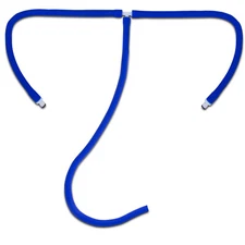 LeLuv Vacuum Hose 1-into-2 Splitter | Slippery Silicone + 2 Male O-Ring Fittings