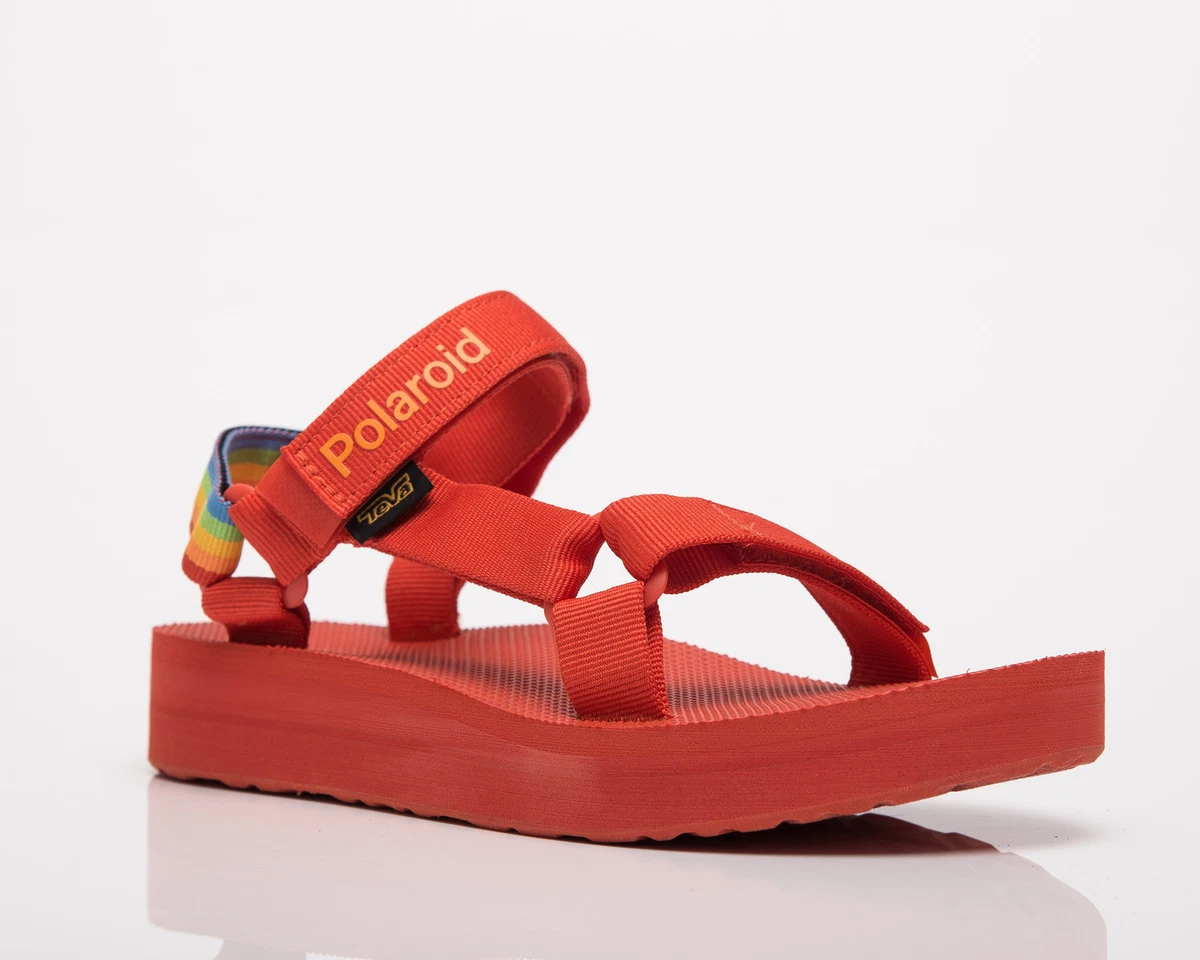 Teva Midform Universal Polaroid Women s Red Casual Lifestyle