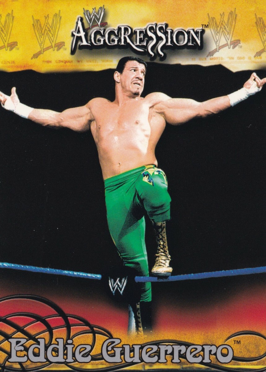 Eddie Guerrero 2003 Fleer WWE Aggression Card #54 New Japan Pro