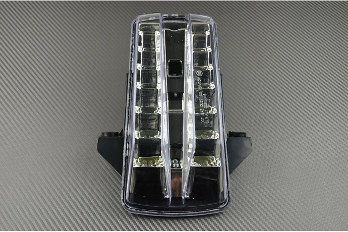 Feu arrière + clignotants LED transparent de précision pour SV 1000 N ABS