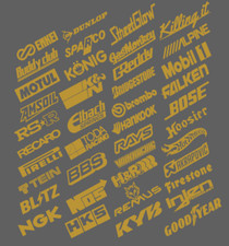 20 Automotive Sticker Jdm Decal Stickers Pack Racing Turbo Drift