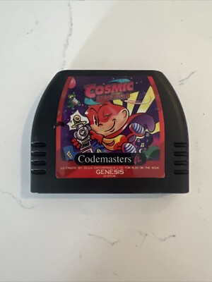 Cosmic Spacehead Linus Sega Genesis Cart Great Shape