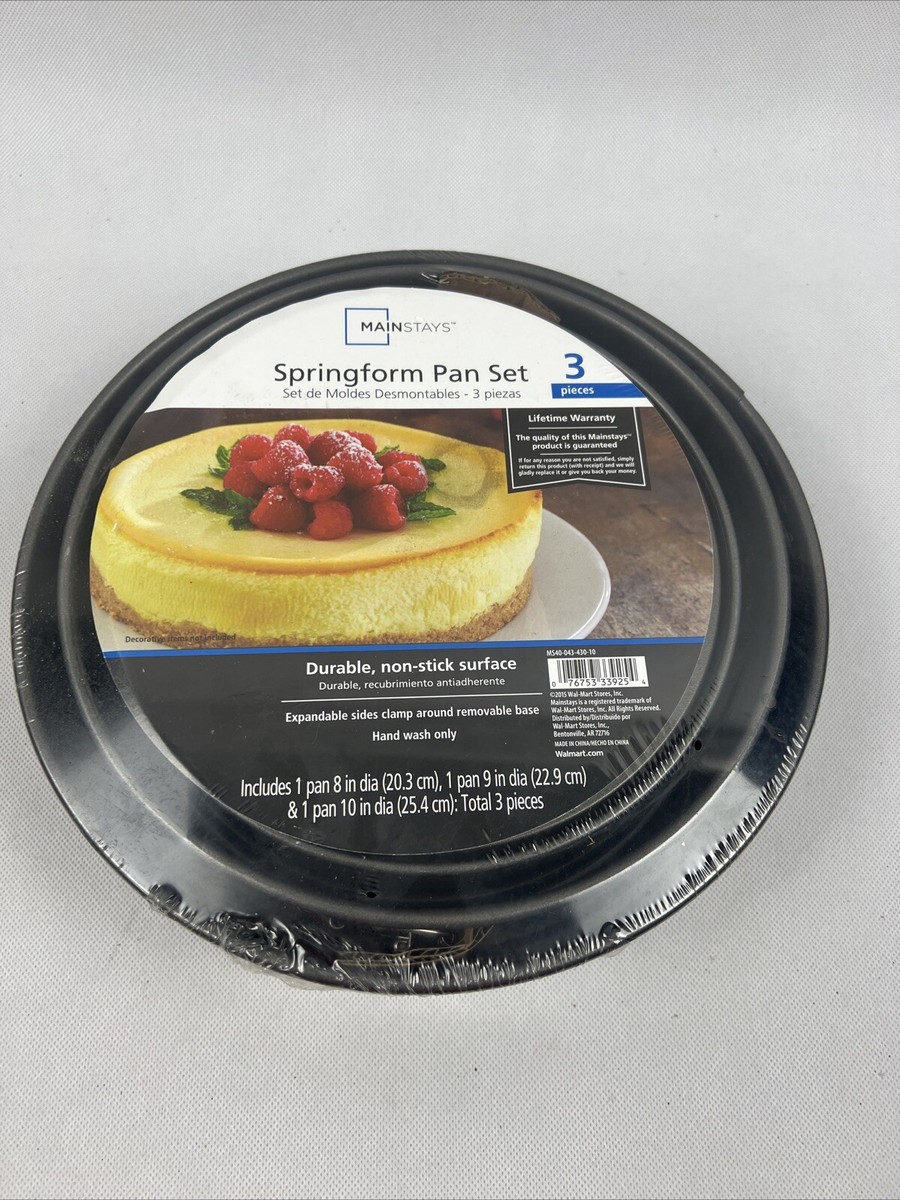 Cake Pans Springform Pan Set Walmart Mainstays Walmart Baking Tins