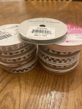 3/8  Ribbon Lot Of 11 Spools
