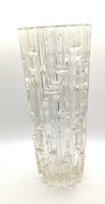 1960's Sklo Union 'Maze' Design Frantisek Visner Hermanova Hut Large Glass Vase