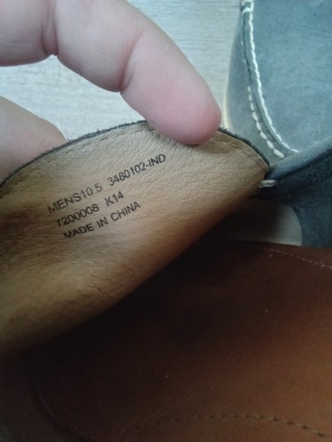 Frye Herren Leder Slipper Halbschuhe Freizeit Männer Größe 10,5 M Grau 3480102-IND Schuhe - Bild 7 von 14