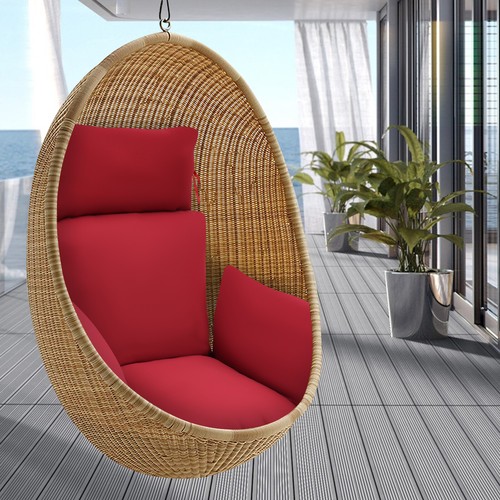 Hanging Swing Basket Seat Cushion Indoor / Outdoor Thickened Egg Hammock Cushion