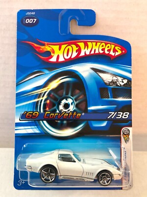 2006 Hot Wheels 1969 CORVETTE - KMART Exclusive WHITE - First Editions 007