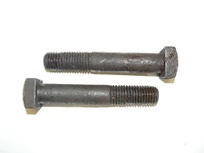 7/8"-9 x 4 1/2" Square Head Machine Bolts -  Plain Steel Finish - Lot of 7 Pcs.