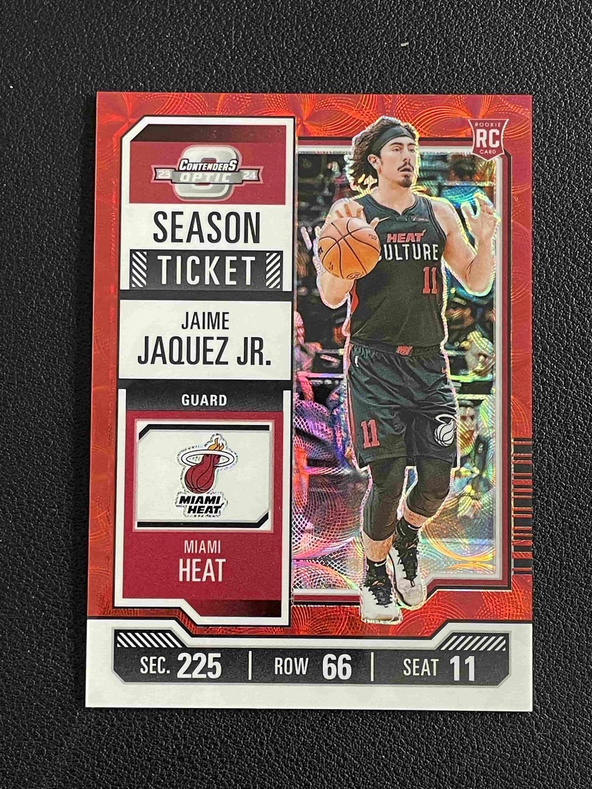 Jaime Jaquez JR. 2023-24 Contenders Optic Rookie Ticket Choice Red Heat RC #67