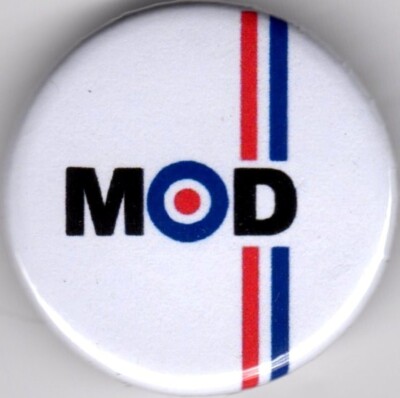 Mod Bage MOD TARGET Pin Badge Button 25mm - JIMMY - QUADROPHENIA - VESPA ...