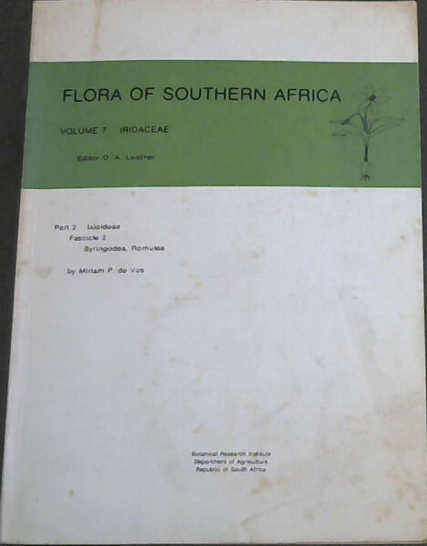 Flora of Southern Africa Series (Flora of Southern Africa) Volume 7, Part 2, F..