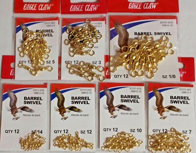 Eagle Claw Brass Shaker – 25 Pezzi Per La Pesca In Acqua Dolce E Salata – ESP802
