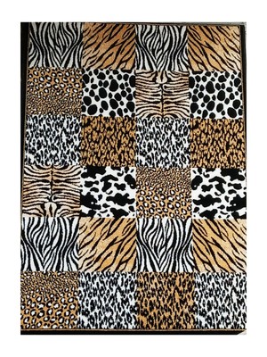 Teppich Trendy TIERDRUCK Wohnzimmer-Schlafzimmer Verschiedene Farben