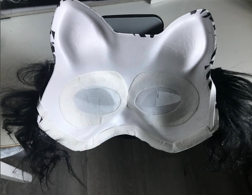 Mystical Therian Zebra Cat Mask - 第 6/8 張圖片