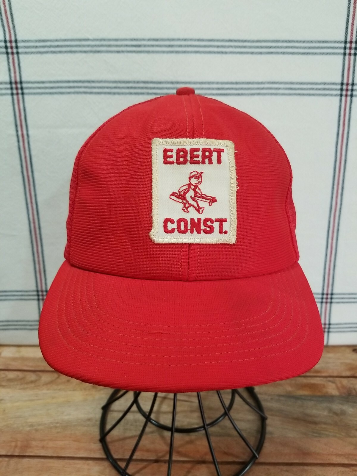 Ebert Construction Patch Hat Trucker Hat Snapback… - image 1