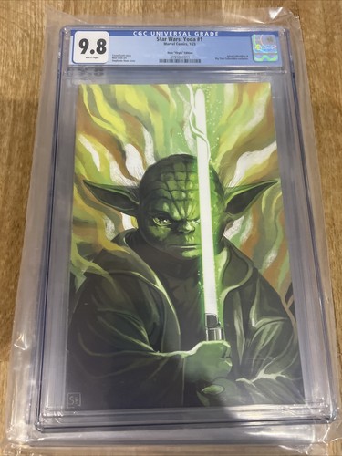 Star Wars: Yoda #1 - Stephanie Hans - Virgin Variant Exclusive - Marvel Cgc 9.8 - Picture 4 of 4