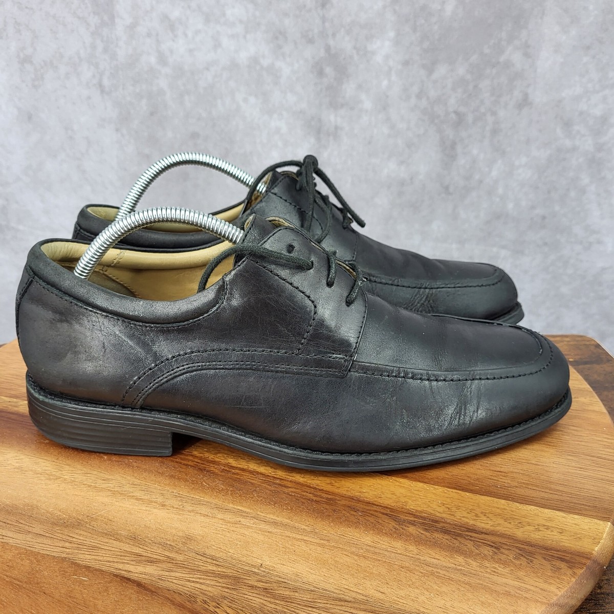 Johnston & Murphy Black Mens 10 M Sheepskin 20-7427 Dress  display picture 3
