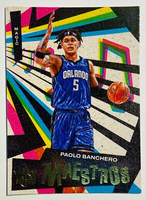 2022-23 Panini Court Kings PAOLO BANCHERO Maestros Insert RC #4 Orlando MAGIC