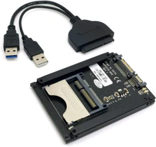 Chenyang Cfast Card Reader,Cfast SSD to 22Pin SATA Adapter with SATA to USB 3.0