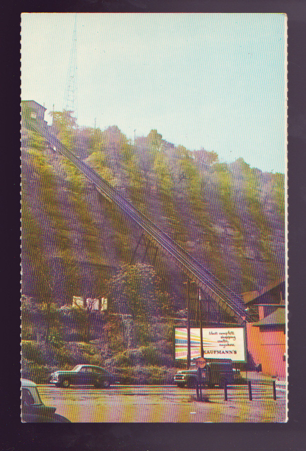 PITTSBURGH PENNSYLVANIA PA Monongahela Inclined Plane Cars Vintage
