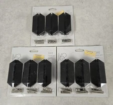 Lot Of 3 X Project 62 3pk Hexagonal Galaxy Shield Hook Matte Black (9 Hooks)