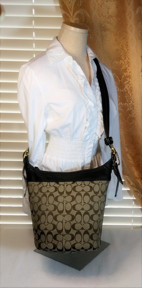 Coach Legacy 11437 Signature Convertible Duffle Crossbody